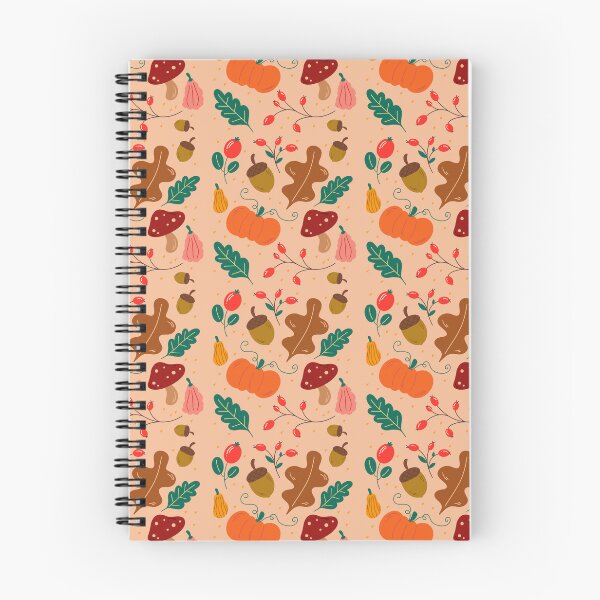 Item preview, Autumn nature patterns – leaves, acorns, mushrooms & pumpkins designed and sold by Christina Angele Design.