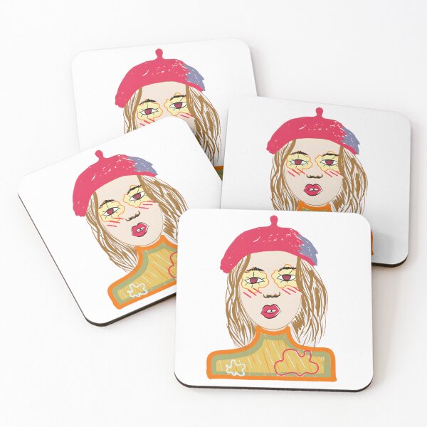 Item preview, Retro Beret Portrait designed and sold by pinky-lover.