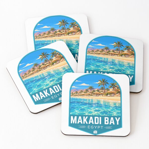 Item preview, Makadi Bay in Egypt, Retro Travel Art Emblem designed and sold by MaateoDesign.