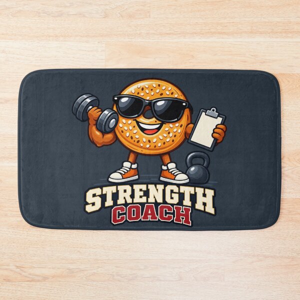 Item preview, Strength Coach Bagel Fitness Character designed and sold by BROHLine Studio.