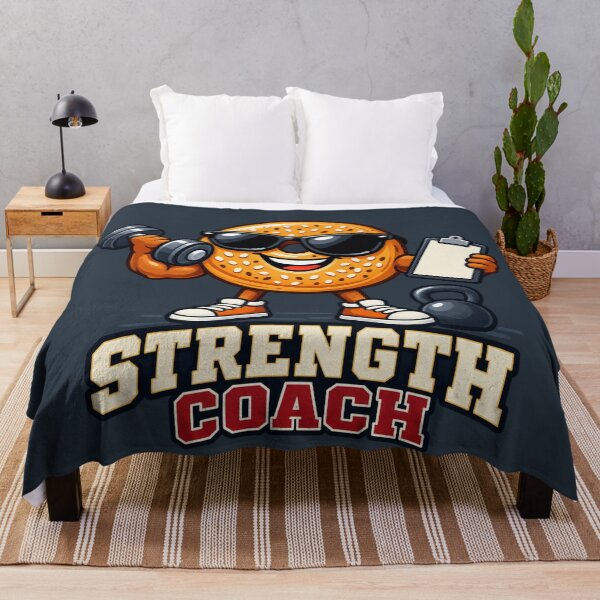 Item preview, Strength Coach Bagel Fitness Character designed and sold by BROHLine Studio.