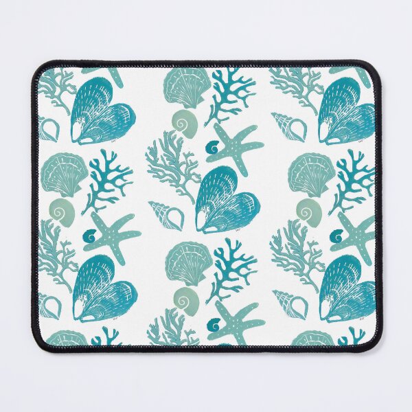 Item preview, Rockpool Repeat in Aqua Duck Egg designed and sold by LisaLeQuelenec.