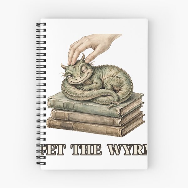Item preview, Pet the Wyrm Cute Dragon Sticker designed and sold by The Oakhaven Archive.