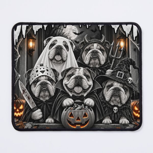 Item preview, Funny English Bulldog Candy Costume Trio Halloween designed and sold by luu phong.