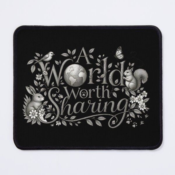 Item preview, A World Worth Sharing. designed and sold by mirciashop.