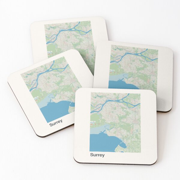 Item preview, Surrey Minimalistic Map Art designed and sold by MapsNerd.