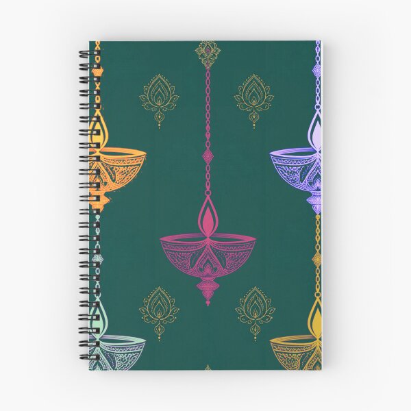 Item preview, Luxury Diwali Hanging Diya Pattern designed and sold by Paper&Palette.