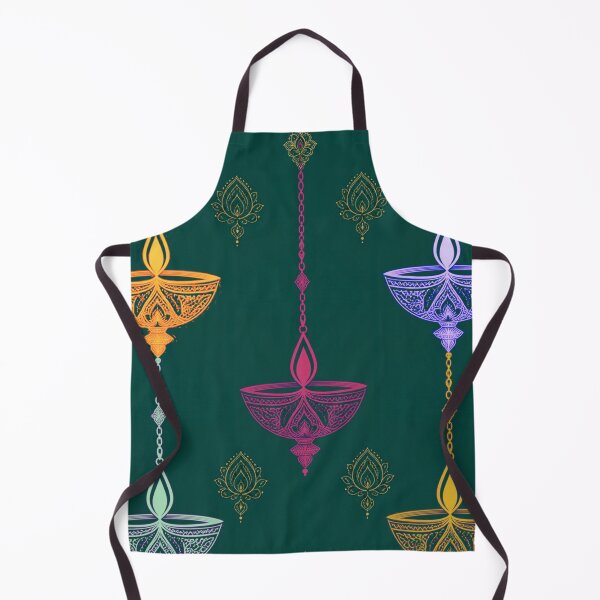 Item preview, Luxury Diwali Hanging Diya Pattern designed and sold by Paper&Palette.