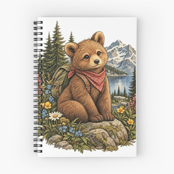 Artikelvorschau, Vintage-Illustration eines Igels und eines Waldpilzes entworfen und verkauft von lovepower.