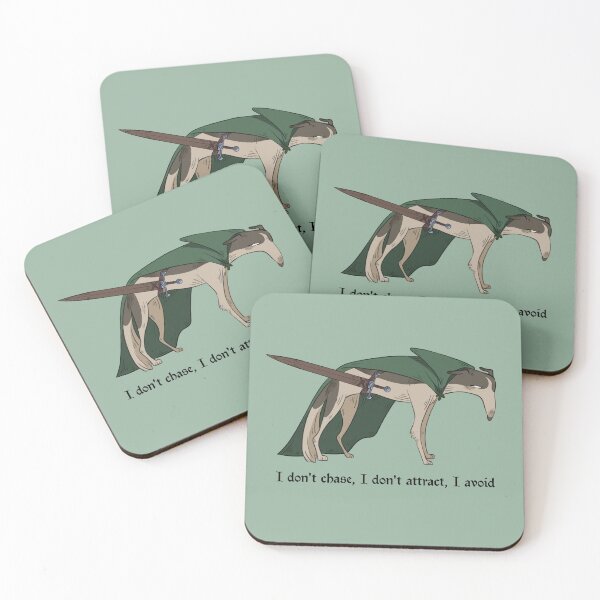 Item preview, I don't chase, I don't attract, I avoid - dog cartoon designed and sold by BaHumbugi.