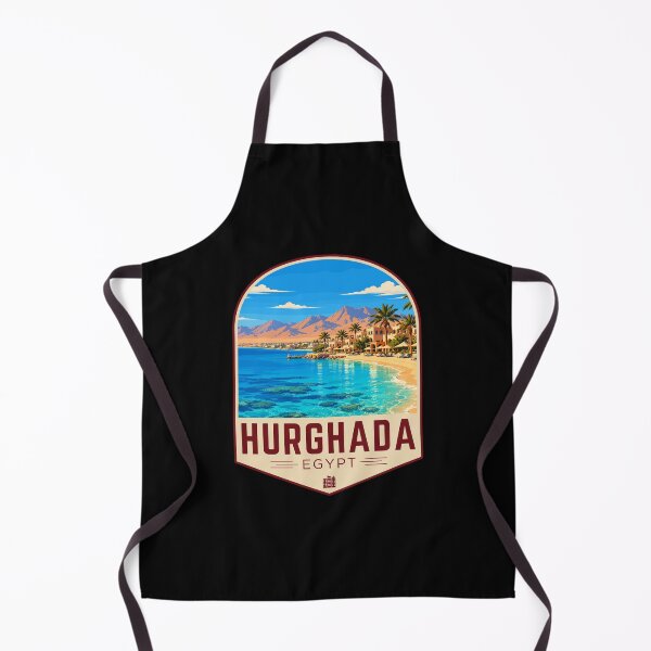 Item preview, Hurghada in Egypt, Retro Travel Art Emblem designed and sold by MaateoDesign.