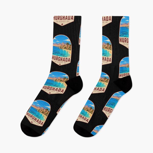 Item preview, Hurghada in Egypt, Retro Travel Art Emblem designed and sold by MaateoDesign.
