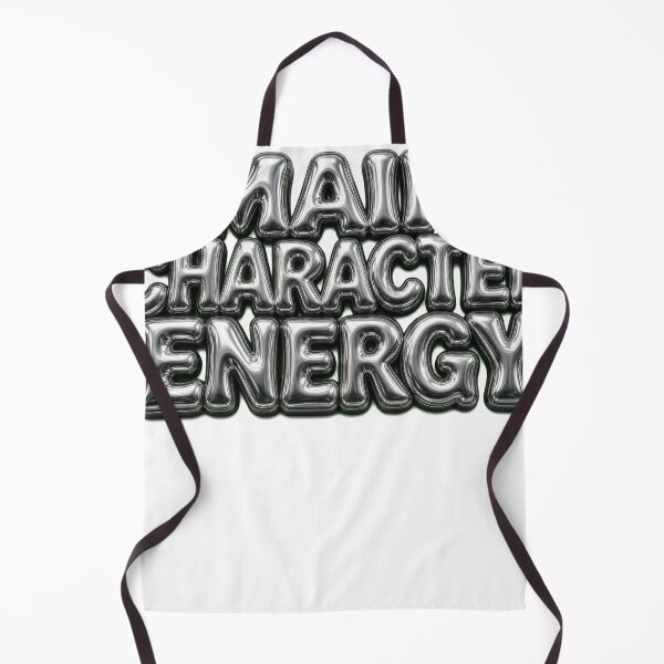 Item preview, Main Character Energy — Y2K Chrome Gen Z Typography Tee designed and sold by GSideArtStore.