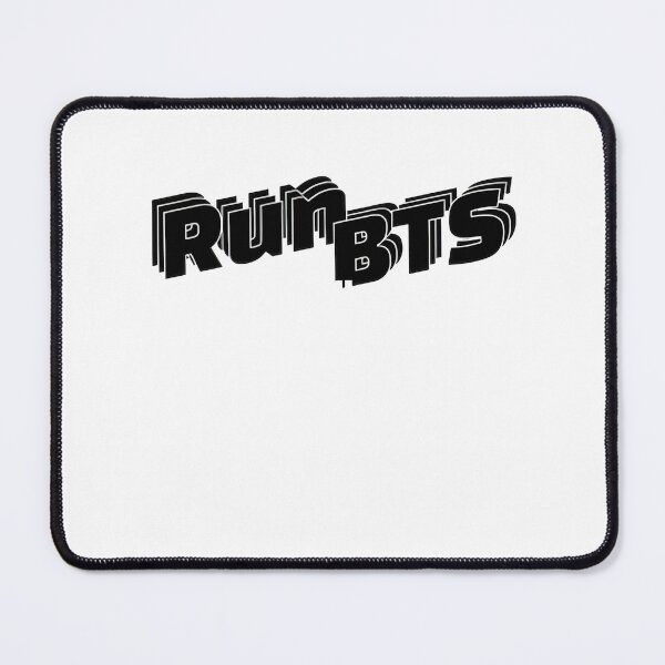 Item preview, Run BTS Typography Design in White - Bold and Minimalist Style designed and sold by TechnoSMI.