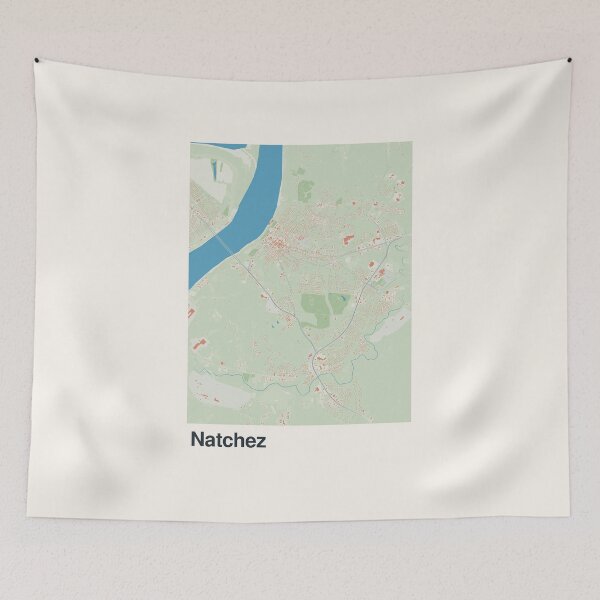 Item preview, Natchez Minimalistic Map Art designed and sold by MapsNerd.