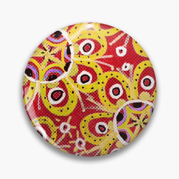 Item preview, Retro Yellow Flowers on Red designed and sold by Fani*.