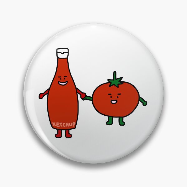 Item preview, Ketchup guy and Tomato guy designed and sold by superbaechoo.