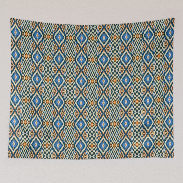 Item preview, Vibrant Ethnic Ikat Diamond Seamless Pattern for Fabric Textile Print, Wallpaper and Home Decor designed and sold by Jeffrey-Jeffrey.
