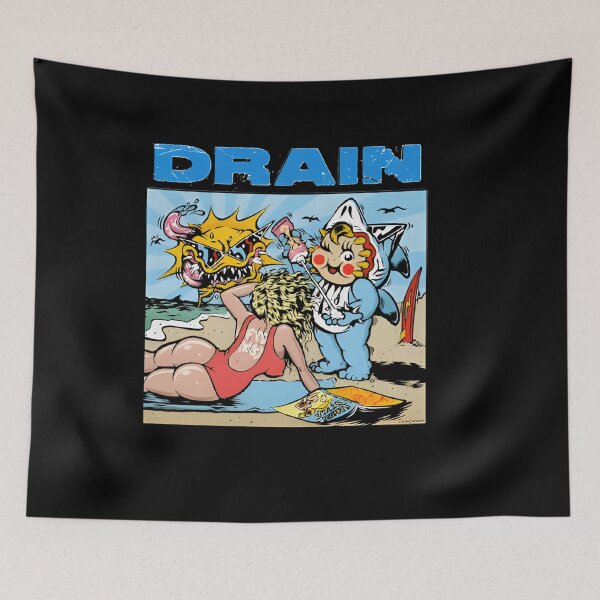 Item preview, Drain Surfer Beach Artwork designed and sold by QuirkNestArt.