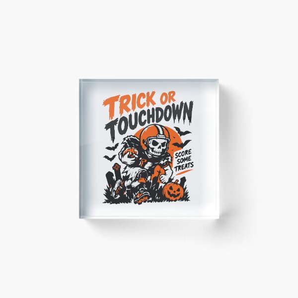 Item preview, Truco o touchdown - Esqueleto de fútbol americano de Halloween designed and sold by Brexmore3.