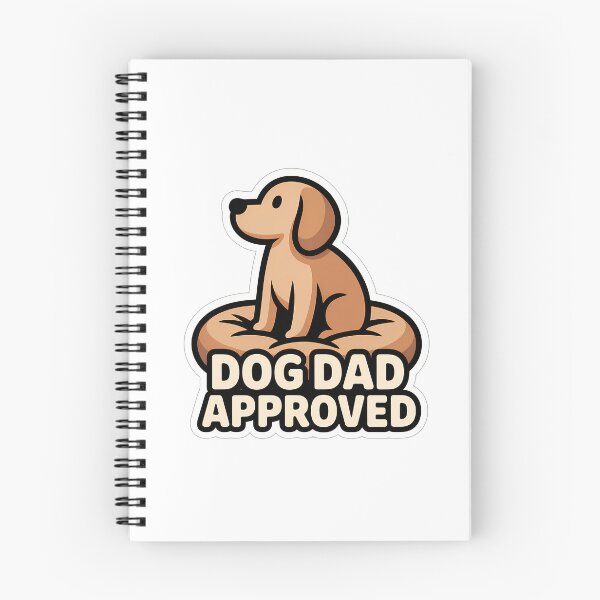 Item preview, Minimalist Dog Silhouette with 'Dog Dad Approved' Text designed and sold by NiftyWrx.