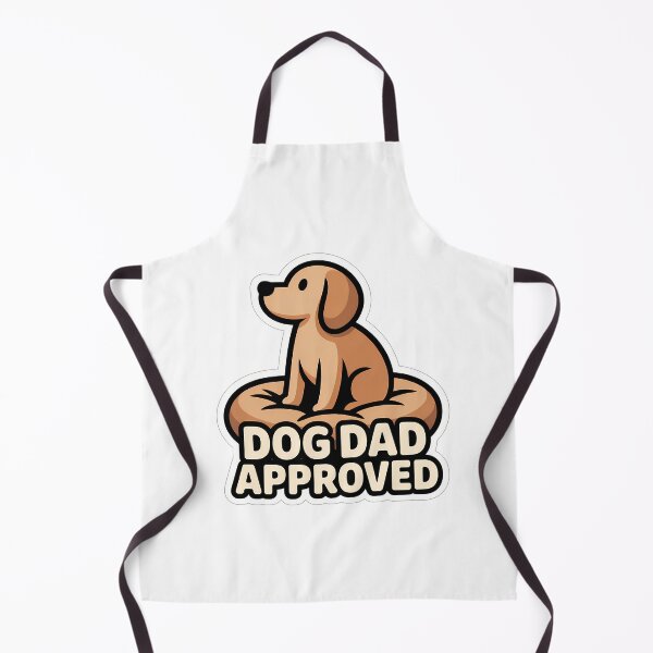 Item preview, Minimalist Dog Silhouette with 'Dog Dad Approved' Text designed and sold by NiftyWrx.
