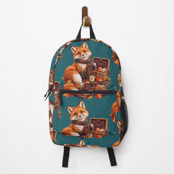 Item preview, Cute Scottish Red Fox Enjoying a Cosy Autumn Picnic designed and sold by MaedK.