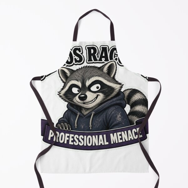Item preview, Chaos Raccoon Professional Menace — Funny Animal Sticker Tee designed and sold by GSideArtStore.