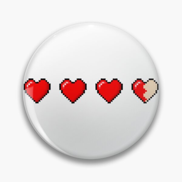 Item preview, Running Low on Hearts Retro Pixel Art Gamer Design designed and sold by SYPHEN-Store.