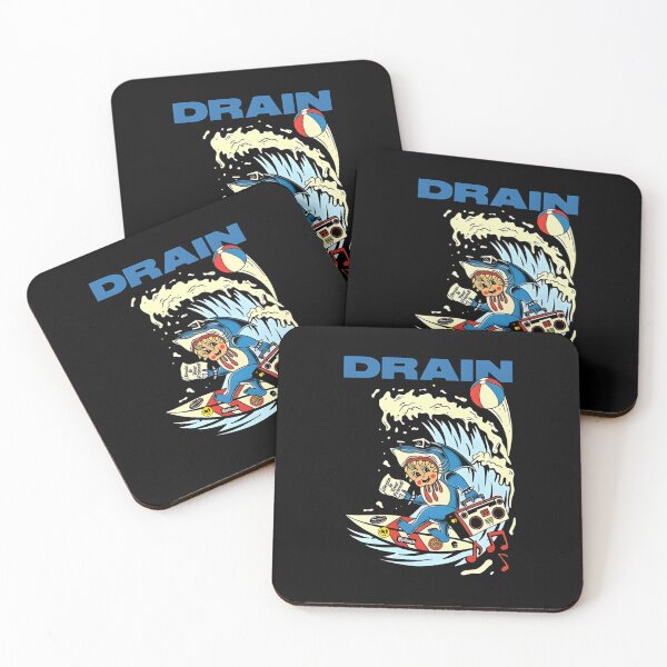 Item preview, Drain Surfing Shark designed and sold by QuirkNestArt.