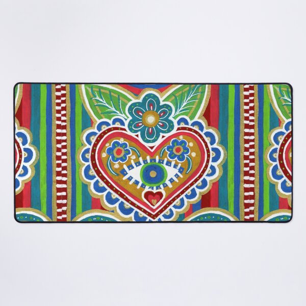 Item preview, Evil Eye Heart with Paisley and Stars designed and sold by Fani*.