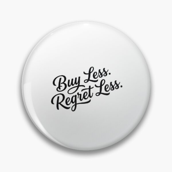 Item preview, Buy Less Regret Less Handwritten Script Typography Design designed and sold by AI-volution.