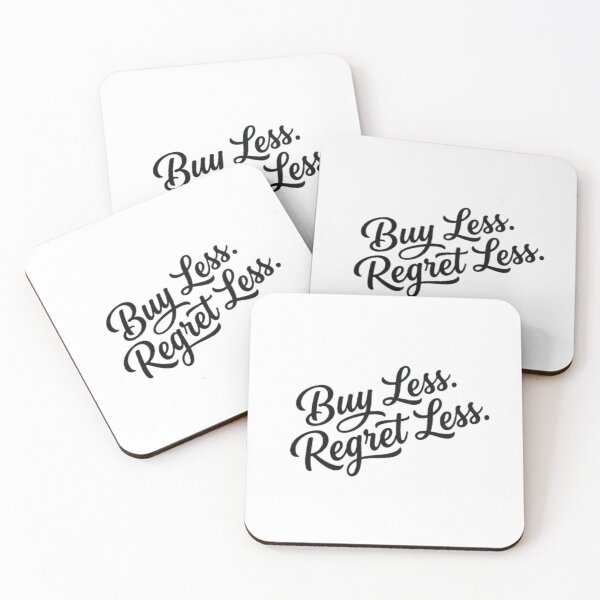 Item preview, Buy Less Regret Less Handwritten Script Typography Design designed and sold by AI-volution.