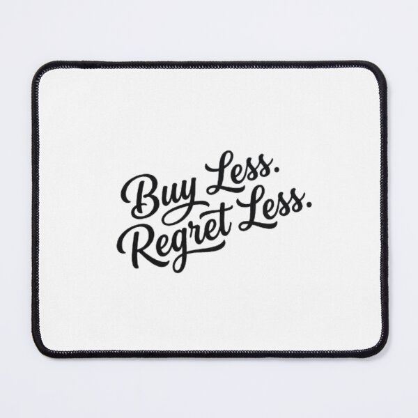 Item preview, Buy Less Regret Less Handwritten Script Typography Design designed and sold by AI-volution.