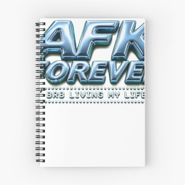 Item preview, AFK Forever — Gaming Chrome Typography Tee designed and sold by GSideArtStore.
