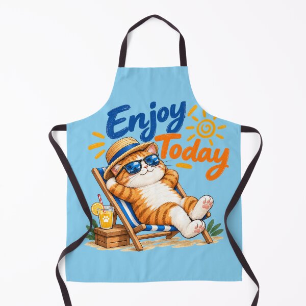 Item preview, Cool Summer Cat - Enjoy Today Beach Vacation designed and sold by lungpleecha.