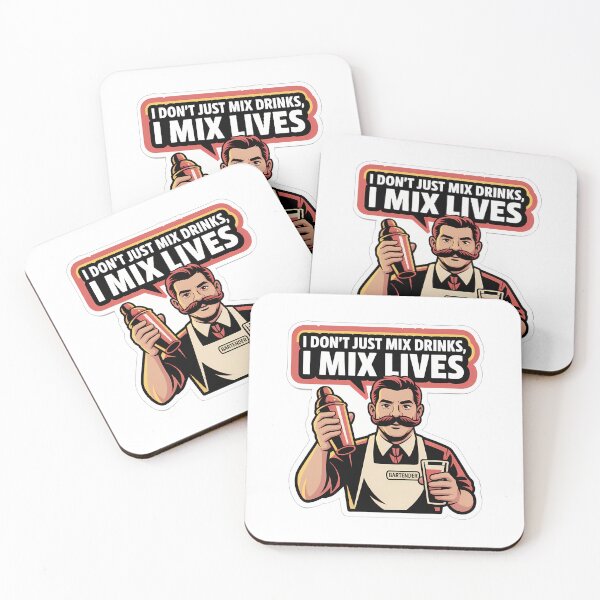 Item preview, Bartender Mixing Lives with Bold Confidence designed and sold by NiftyWrx.
