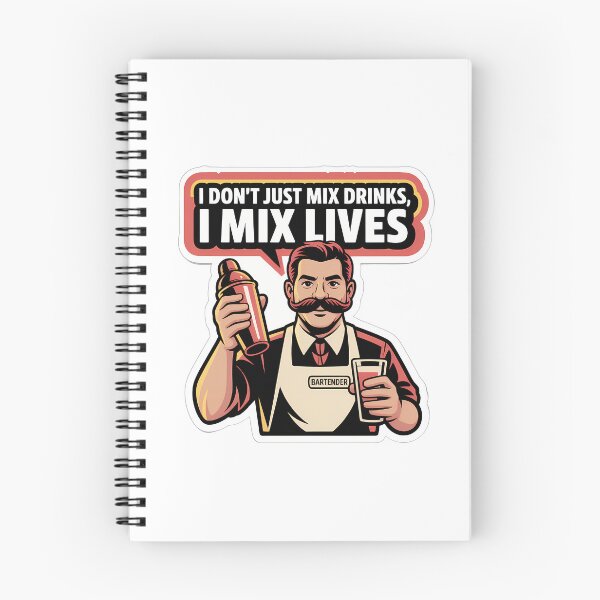Item preview, Bartender Mixing Lives with Bold Confidence designed and sold by NiftyWrx.