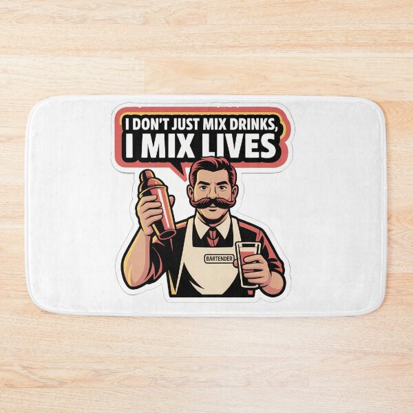 Item preview, Bartender Mixing Lives with Bold Confidence designed and sold by NiftyWrx.