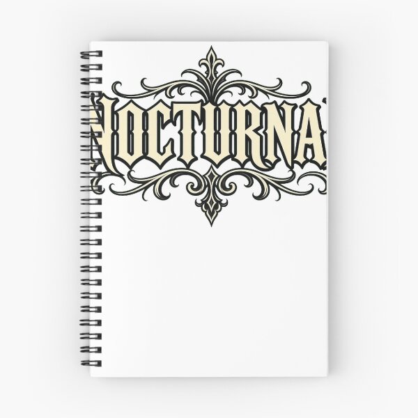 Item preview, Nocturnal — Gothic Blackletter Single Word Tee designed and sold by GSideArtStore.