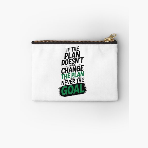 Item preview, "If the Plan Doesn't Work, Change the Plan But Never the Goal" Motivational Typography designed and sold by CreativeNest Prints.