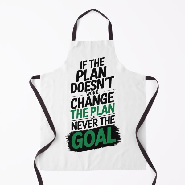 Item preview, "If the Plan Doesn't Work, Change the Plan But Never the Goal" Motivational Typography designed and sold by CreativeNest Prints.