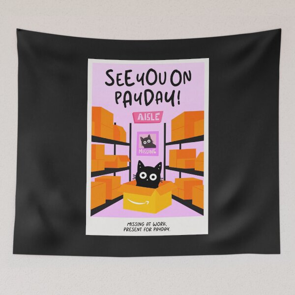 Item preview, See you on pay day! Little cat designed and sold by DibujandoPorfa.