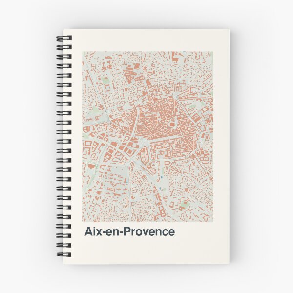 Artikelvorschau, Minimalistische Kartenkunst aus Aix-en-Provence entworfen und verkauft von MapsNerd.