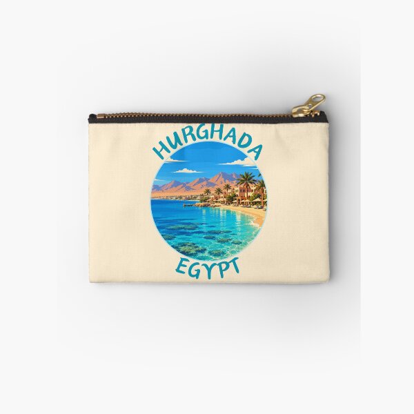 Item preview, Hurghada in Egypt, Retro Travel Art Circle Emblem designed and sold by MaateoDesign.
