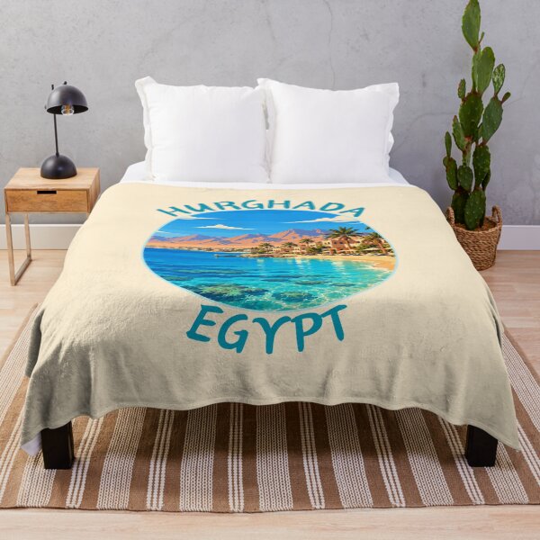 Item preview, Hurghada in Egypt, Retro Travel Art Circle Emblem designed and sold by MaateoDesign.