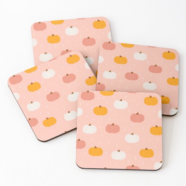 Item preview, Cute Pink and Orange Pumpkin Fall Pattern designed and sold by VibnWalls.