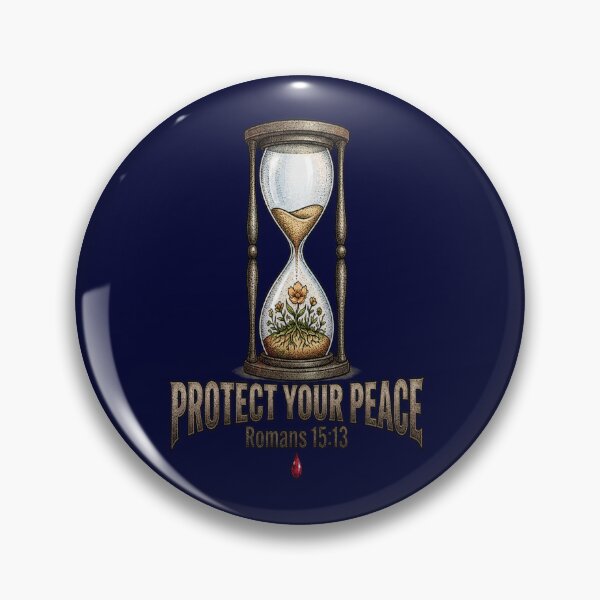 Item preview, Protect Your Peace Romans 15:13 Hourglass Art designed and sold by Francisbb.