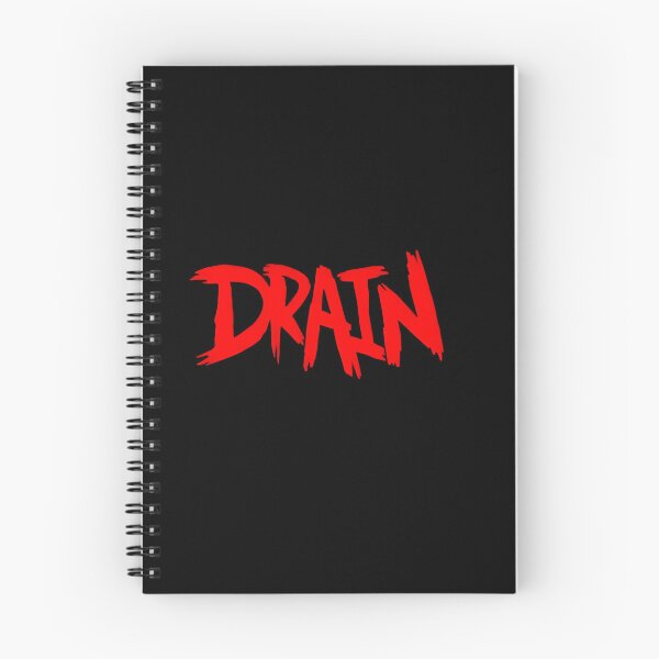 Item preview, Drain Red Grunge Typography designed and sold by QuirkNestArt.