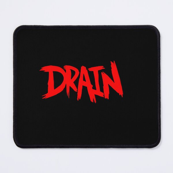 Item preview, Drain Red Grunge Typography designed and sold by QuirkNestArt.